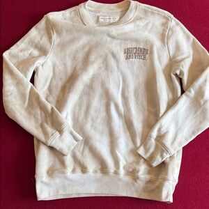 Abercrombie kids cream crew sweatshirt girls 13/14